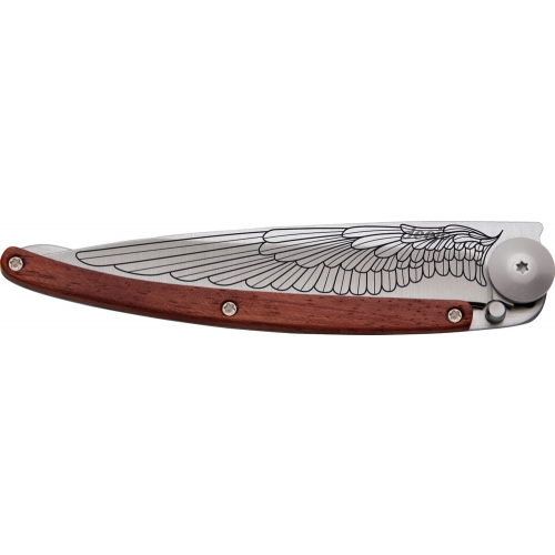 1CB016 Tattoos翅膀- 玫瑰木刀柄